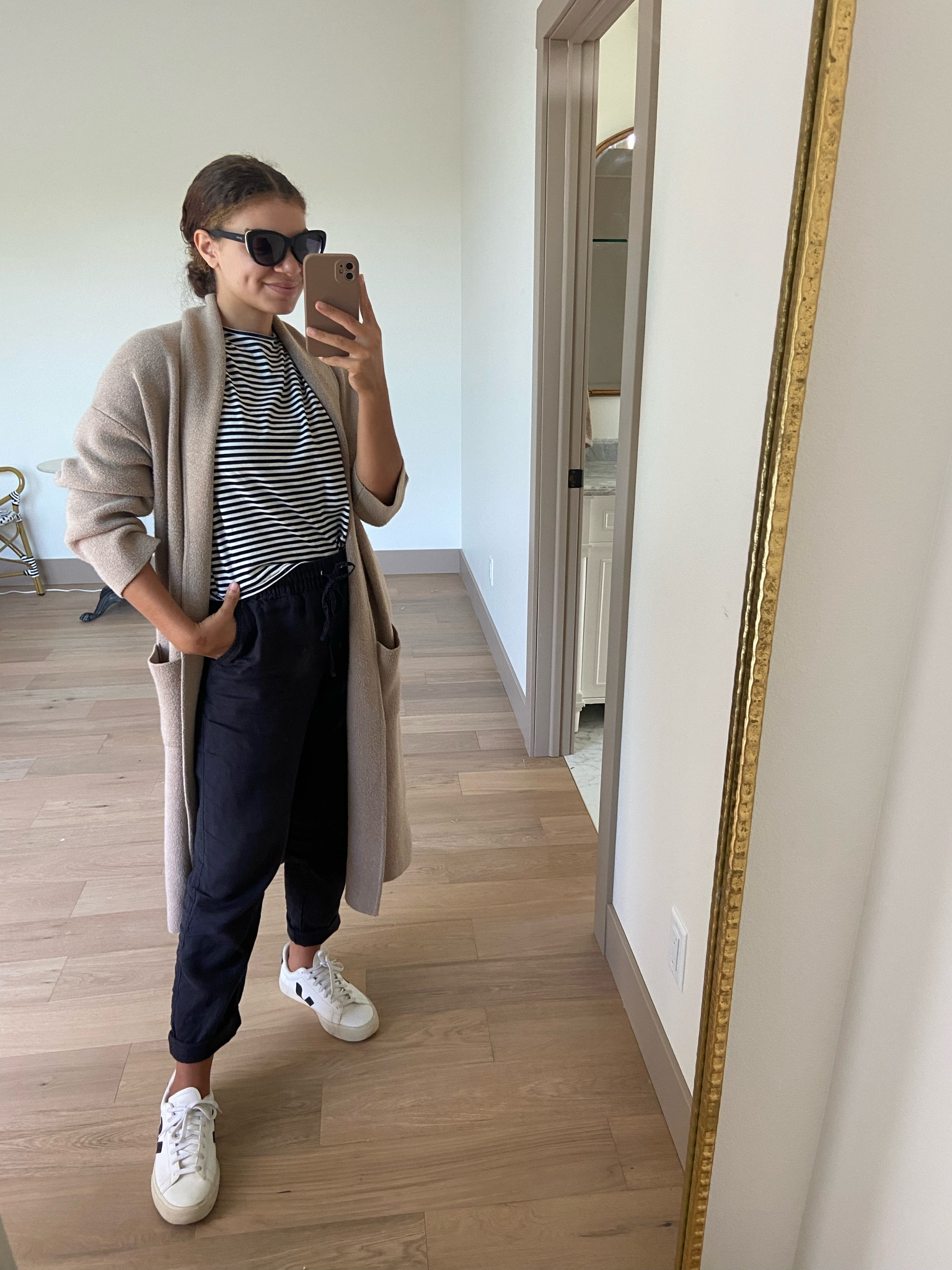 School drop off look! Here’s a casual yet pulled together way to wear linen pants. They are easy to wear and this would make a great summer to fall transition outfit too. 

#LTKstyletip #LTKSeasonal #LTKBacktoSchool