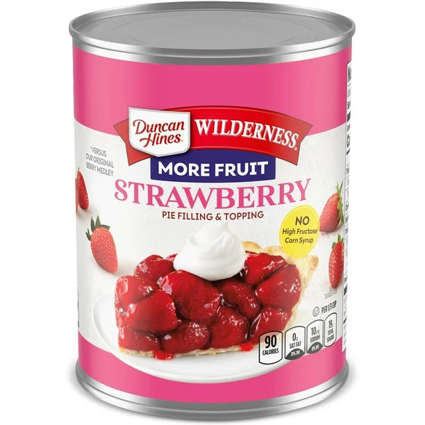Duncan Hines Wilderness More Fruit Strawberry Pie Filling and Topping, 21 oz. | Walmart (US)