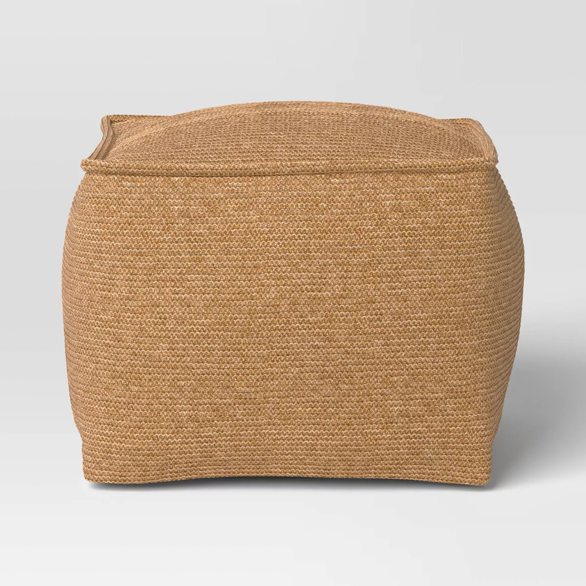 15"x20" Faux Natural Knit Pouf Natural - Threshold™ | Target