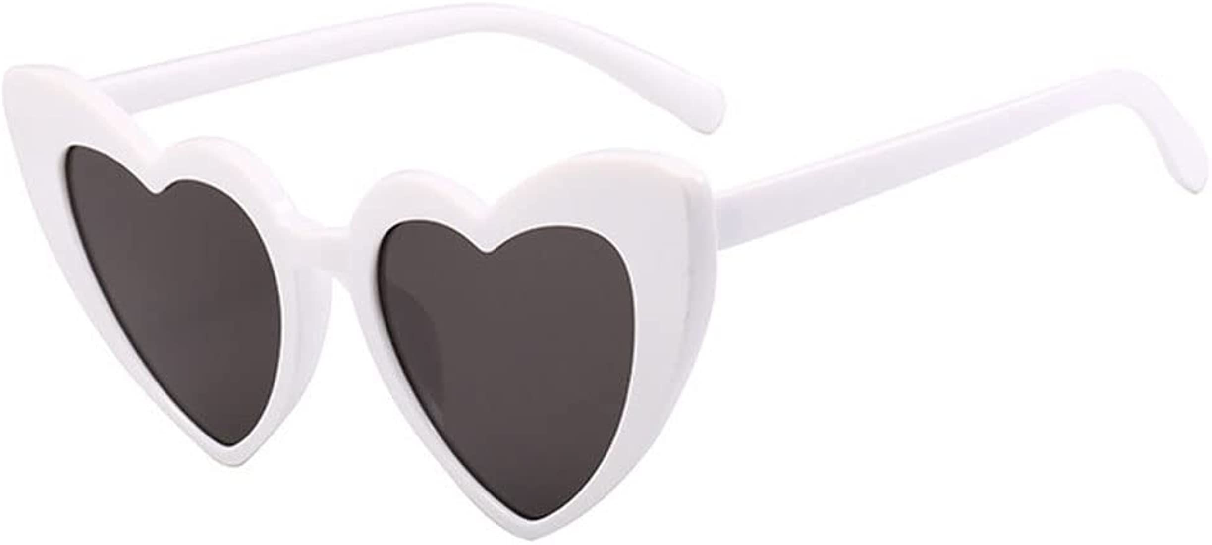 Ridering Women Fashion Goggle Heart Sunglasses Vintage Love Heart Shaped Sunglasses Cat Eye Mod S... | Amazon (US)