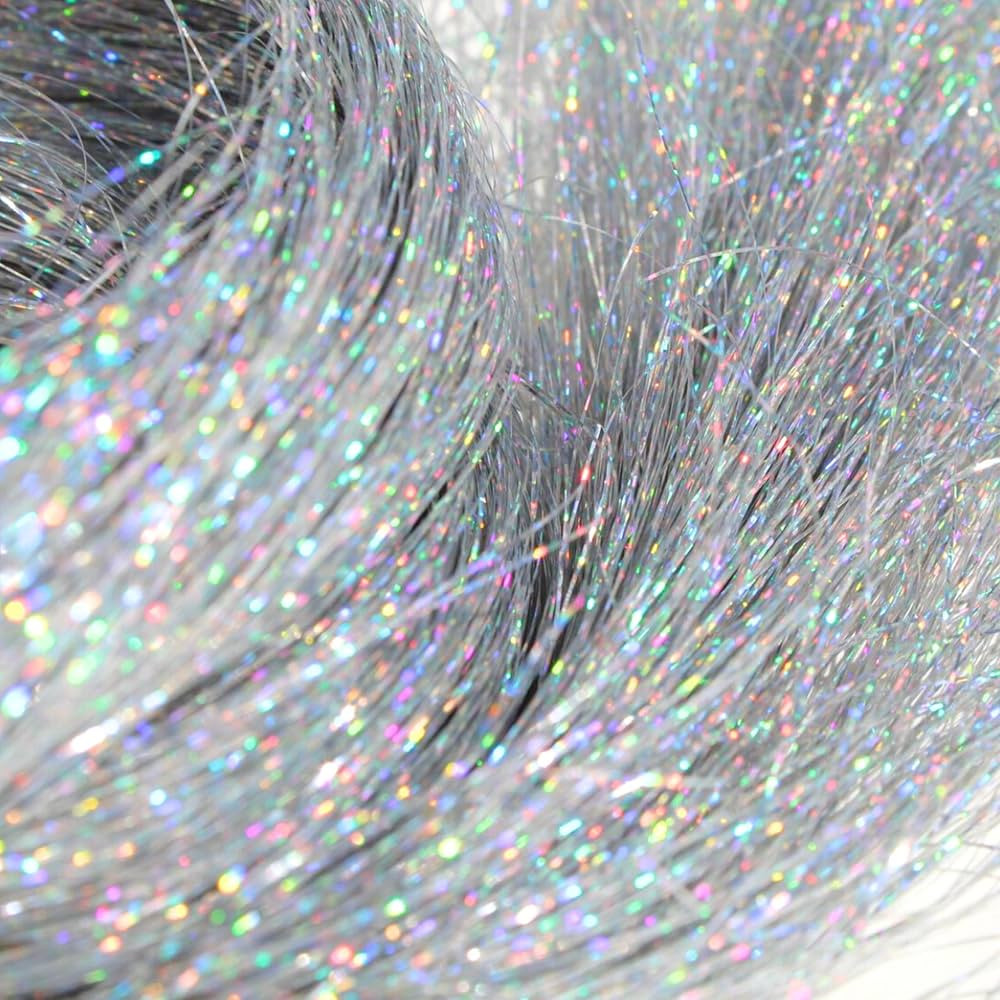 MOSCO 47 Inches Hair Tinsel with 240 Strand Girls Shinning Glitter Colored Hair Extensions Tinsel... | Amazon (UK)