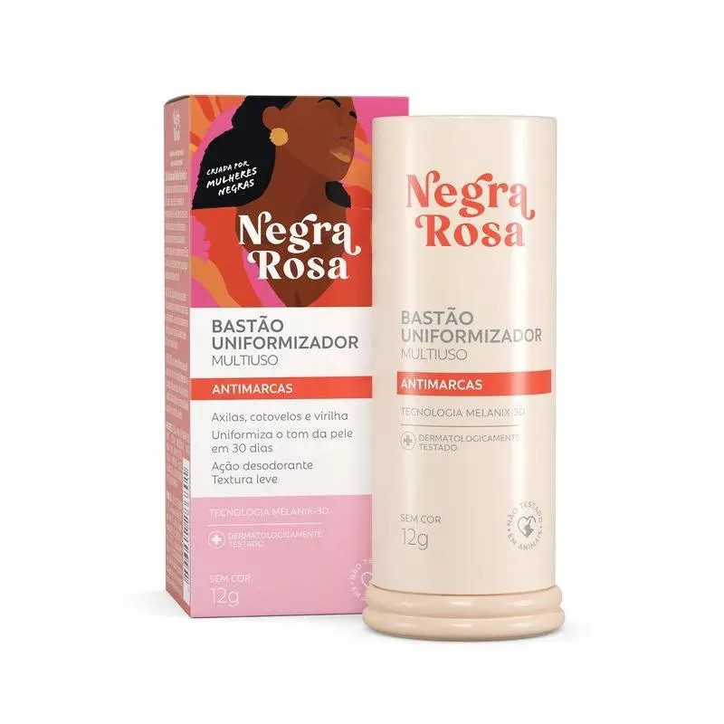 Bastão Clareador Uniformizador Antimarcas Sem Cor 12G Negra Rosa | DrogaRaia (BR)