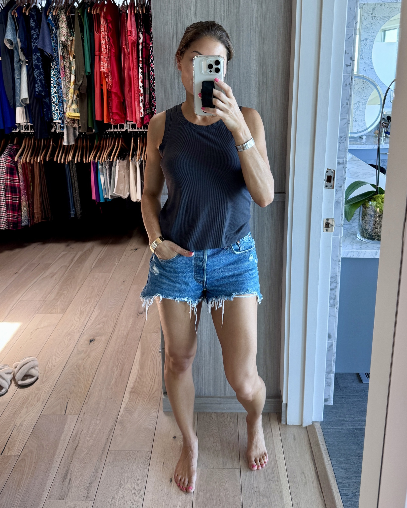 The only Jean shorts you’ll ever need. I wear these pretty much everyday in the summer 💙

#LTKStyleTip #LTKSeasonal