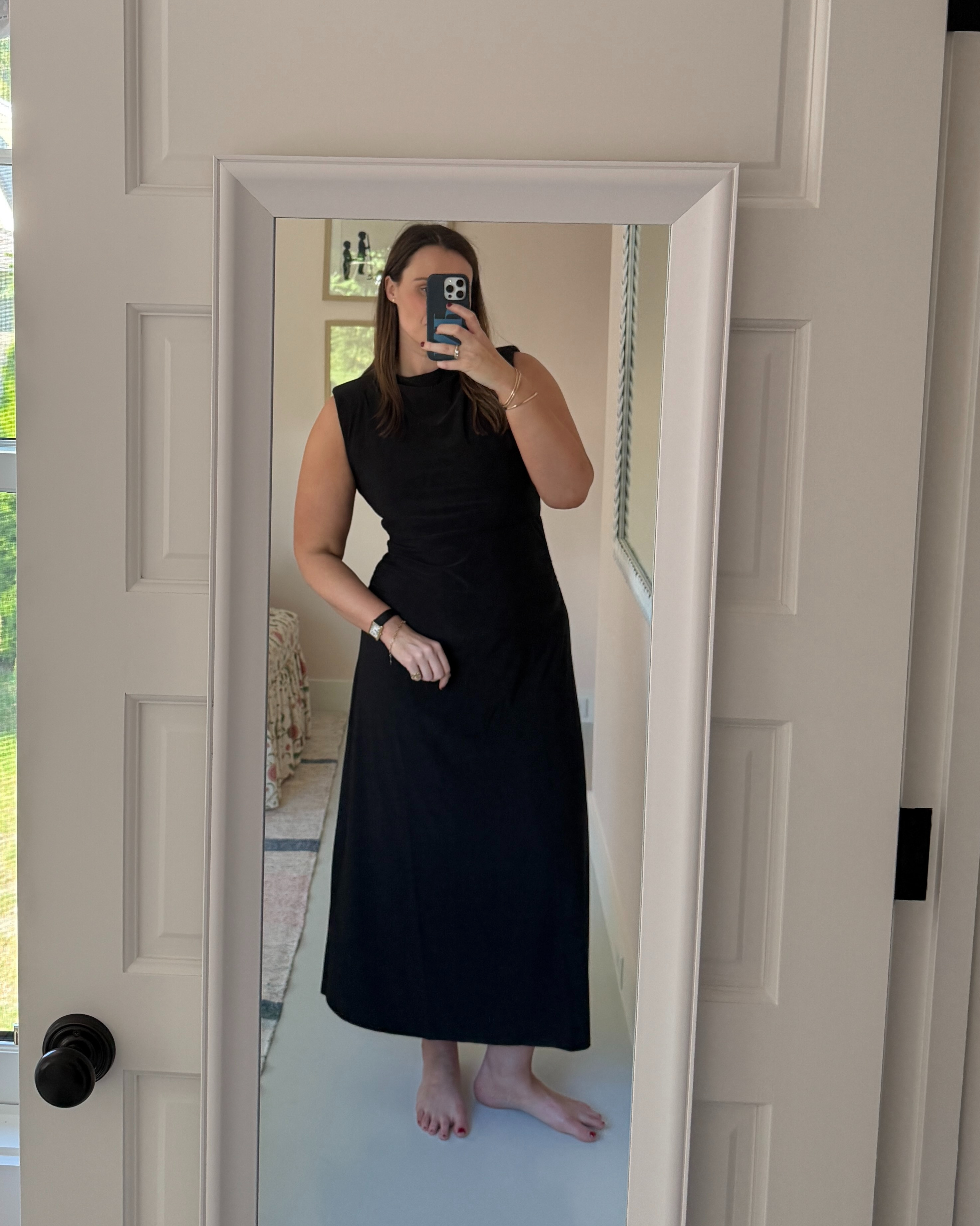 Hill House - Sloane Dress. The perfect flattering black maxi dress for events or a work function. Size XL. True to size.  

 #LTKSeasonal #LTKMidsize #LTKWorkwear