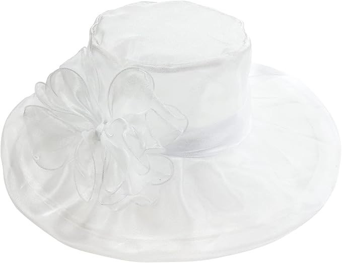 Lawie Women Girl Tea Party Fascinator Hat Church Funeral Cocktail Easter British Organza Veil Dre... | Amazon (US)