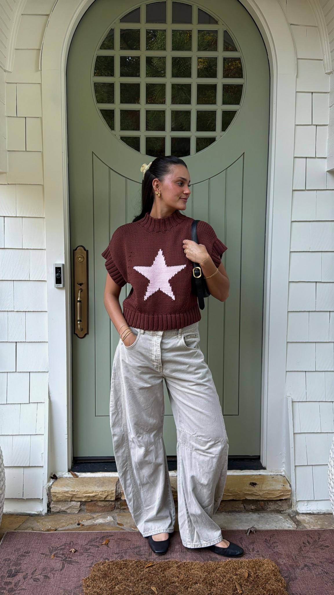 Flats are dolce vita! Top is sold out in this color :(