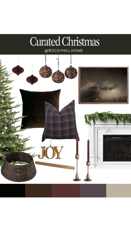 Curated Christmas: Brown, Plum and Burgundy Color Palette, moody Christmas decor 

#LTKstyletip #LTKHoliday #LTKhome