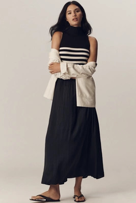 The Thea Sleeveless Twofer Maxi Dress | Anthropologie (US)