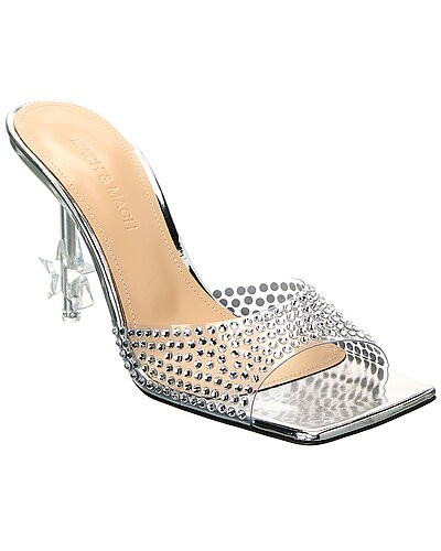 Crystal-Embellished Star Vinyl & Leather Mule | Rue La La