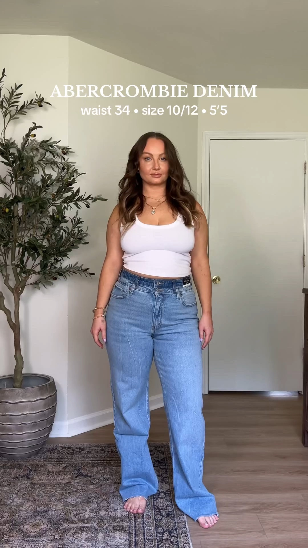 size up in Abercrombie jeans! 👖🤍 last day for $25 off of orders of $125 or more! 

#LTKVideo #LTKMidsize #LTKCyberWeek