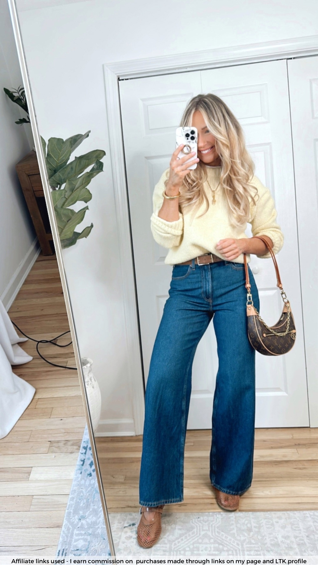 Everyday spring outfit

Yellow sweater
Abercrombie loose jeans
Amazon mesh flats 