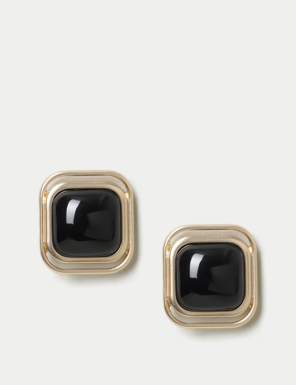 Black Oversized Square Stud Earrings | Marks & Spencer (UK)