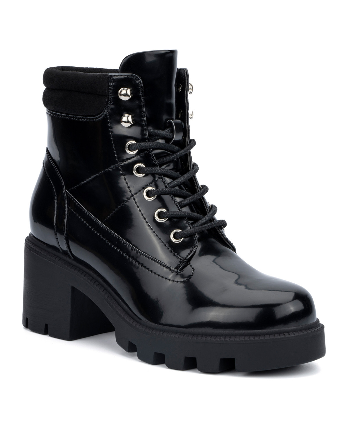 Women's Sandra Chunky Lace up Heel Boots Women's Shoes | Macys (US)