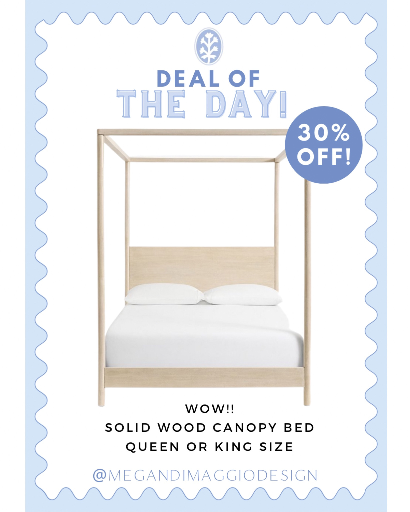 Wow!! Major sale alert on this solid wood canopy bed!! 😍 Perfect for a coastal bedroom, love this light driftwood color. Snag it for 30% OFF available in a king or queen! 🙌🏻

#LTKFamily #LTKHome #LTKSaleAlert