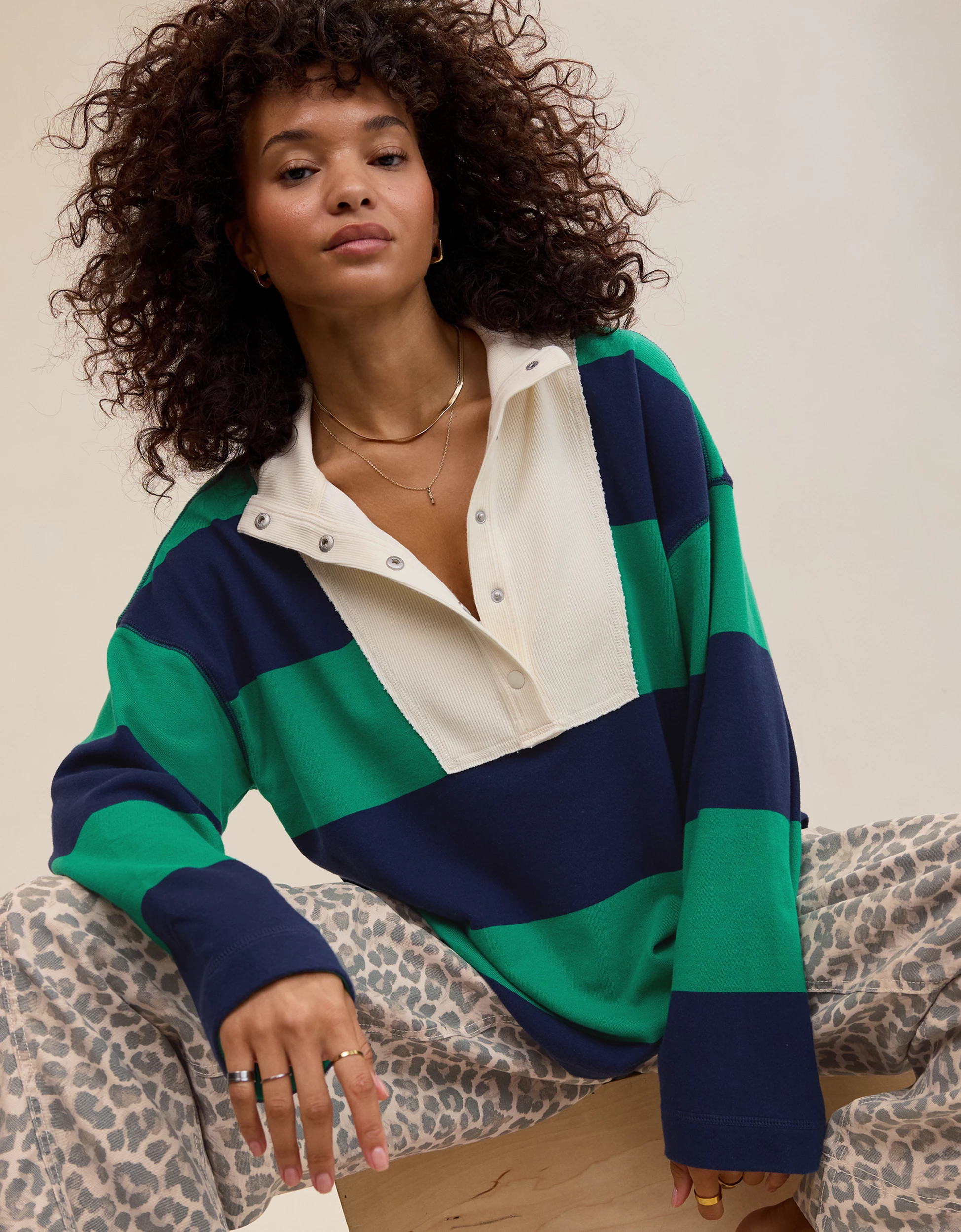 Aerie Quarter Snap Sweatshirt | Aerie