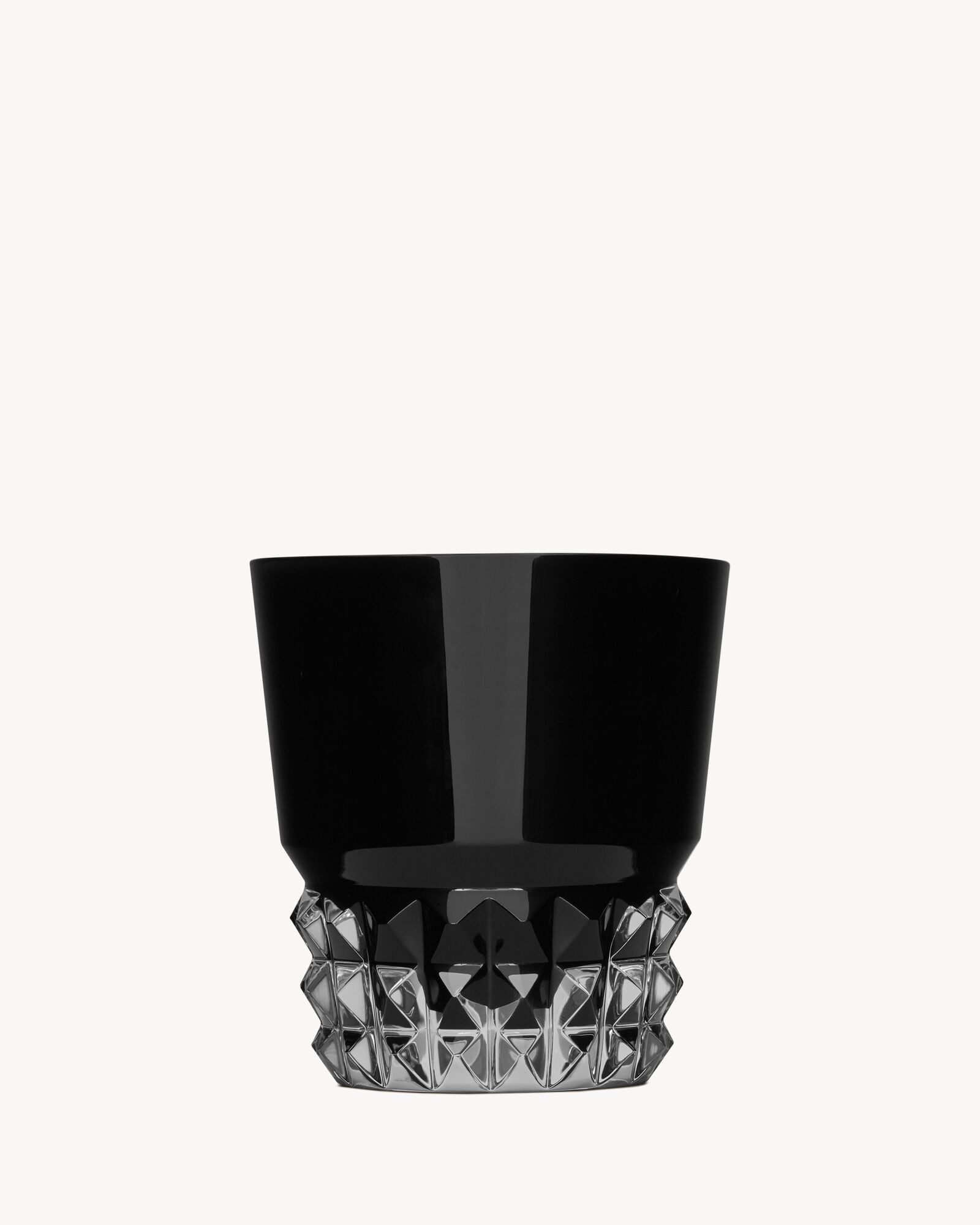 Baccarat Louxor glasses in black crystal | Saint Laurent Inc. (Global)