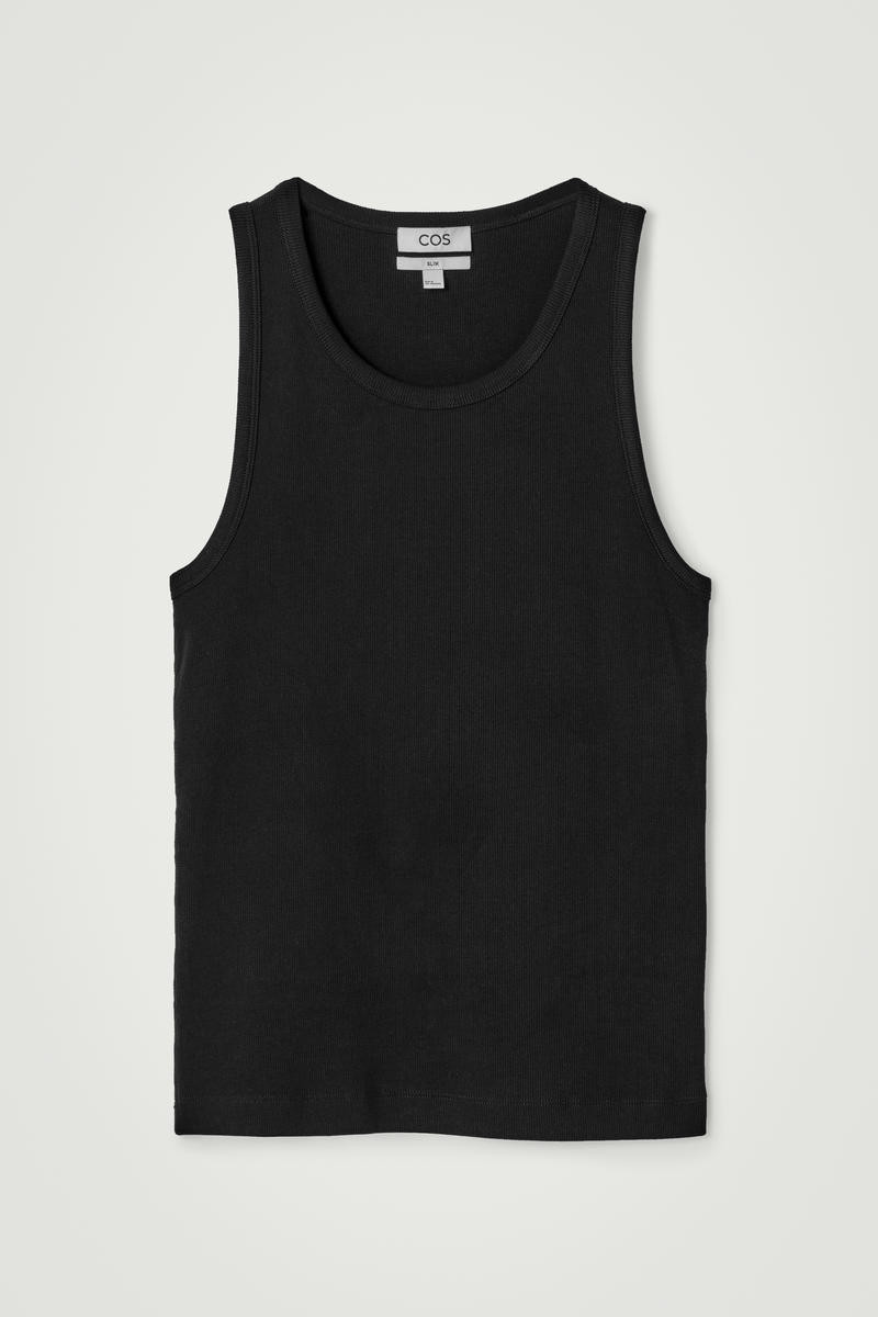 Slim Ribbed Cotton Tank Top | COS UK