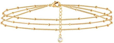 MEVECCO Bracelet for Women 14K Gold Plated Dainty Chain Simple Jewelry Cute Handmade Minimalist f... | Amazon (US)