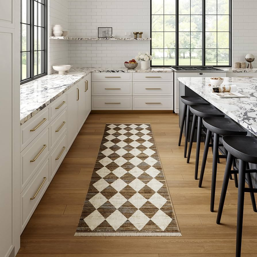 nuLOOM Fringed Performance Indoor Area Rug, Power Loomed, Easy Clean, Durable, Non-Shed, 2'8" x 7... | Amazon (US)