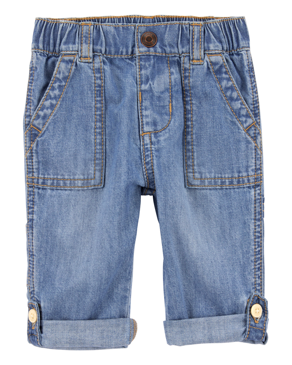Baby Roll-Up Cuff Jeans - Blue | Carter's Inc