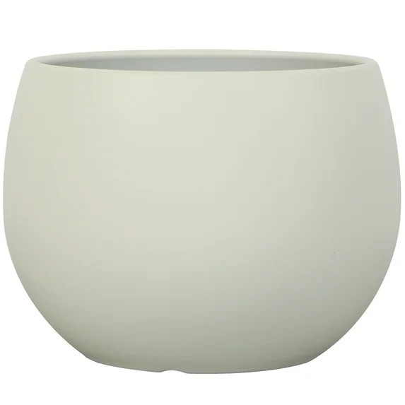 Mainstays Jordan 16" x 16" x 12" Large Round Vanilla Dream Resin Planter | Walmart (US)