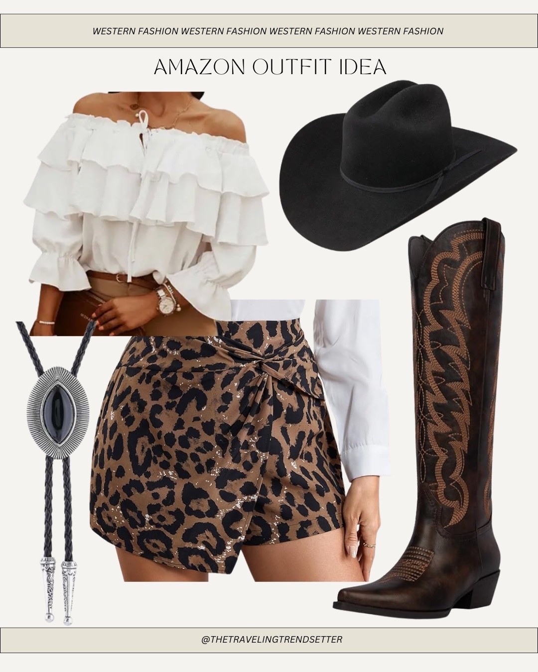 Amazon western fashion outfit ideas, Rodeo outfit Inspo date night outfits, spring outfit, leopard print, squirt, cowboy boots, cowgirl boots

#LTKootd #LTKTravel #LTKdayinmylife