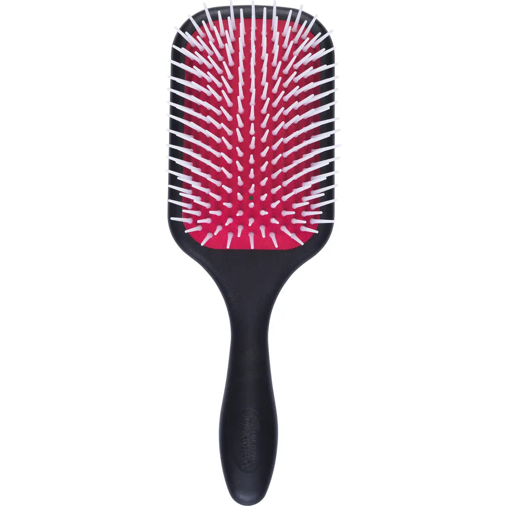 DENMAN D38 The Detangling & Styling Paddle in Black With Red Pad at Nordstrom | Nordstrom