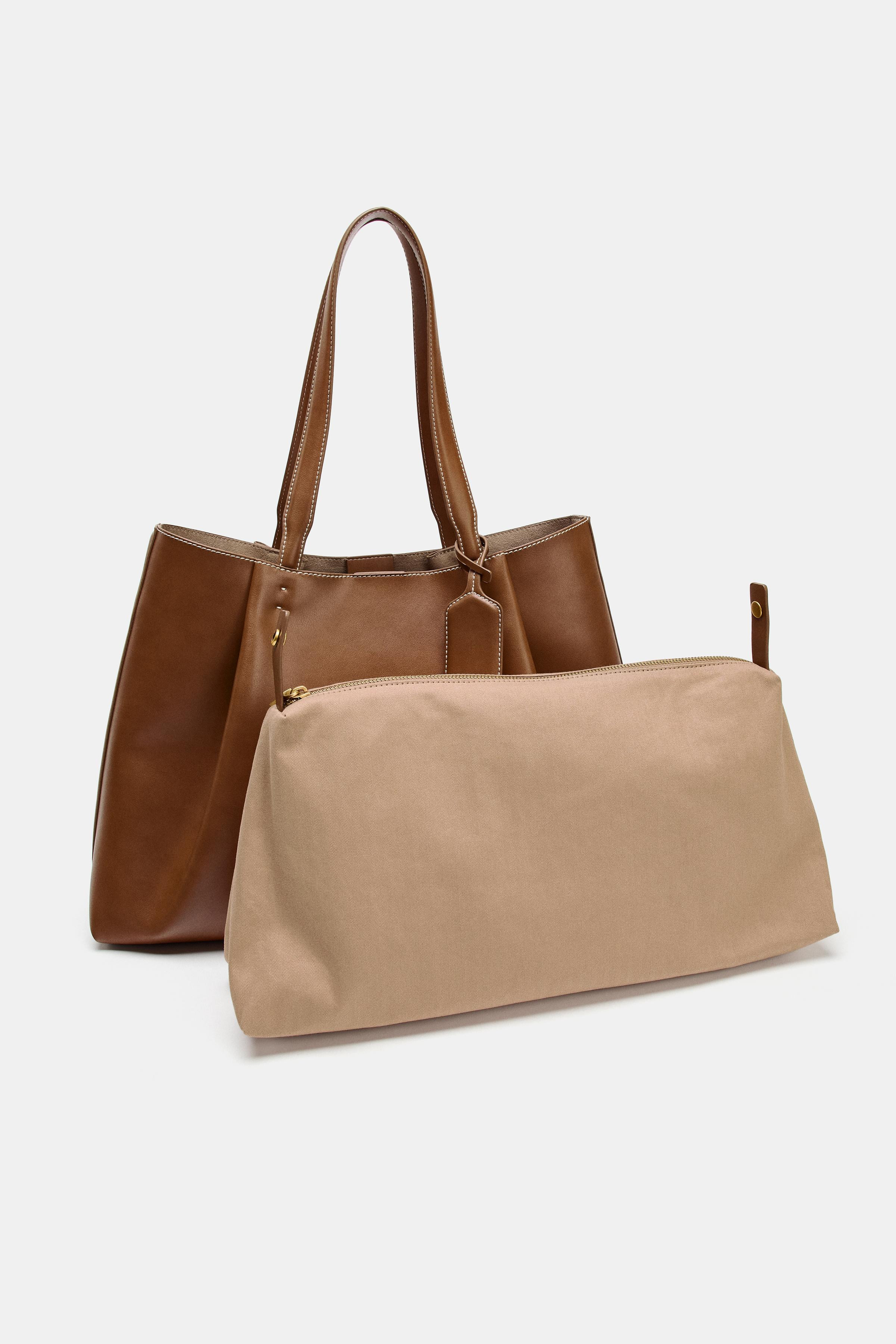 PINCH PLEAT TOTE BAG | Zara US