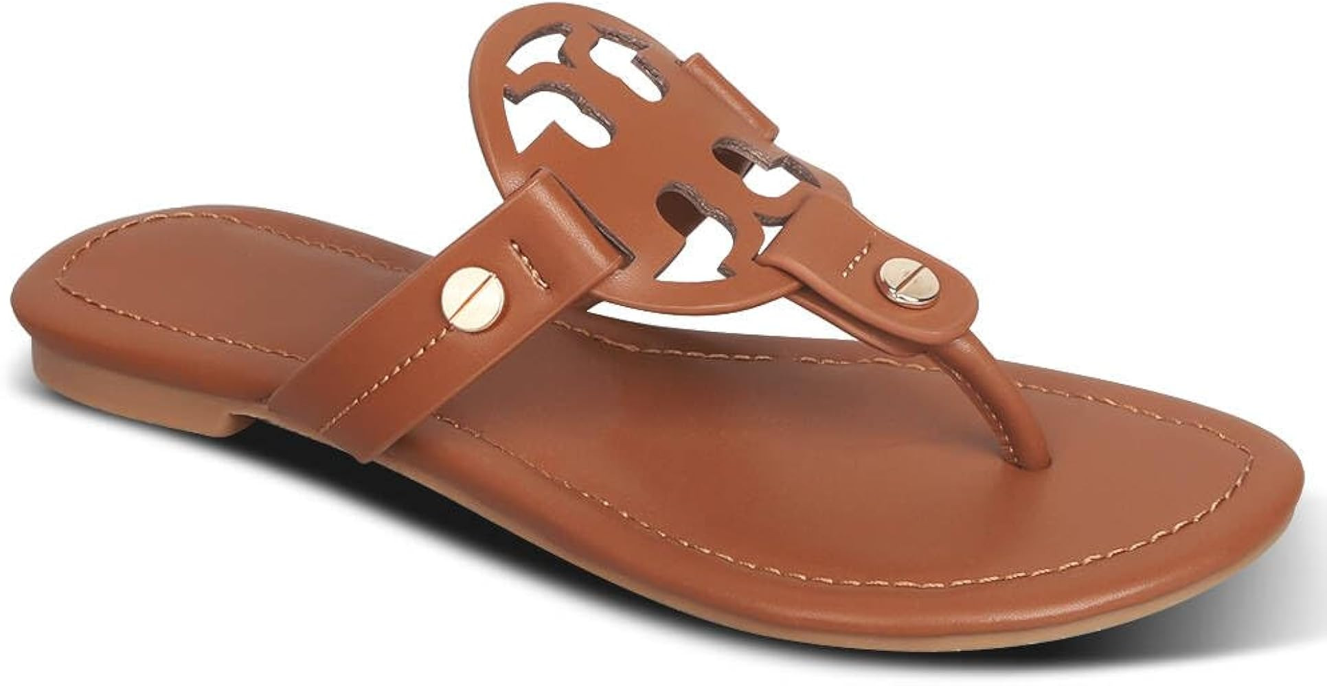 CORECOUTURE Beach Sandals for Women Flat Sandals for Women Summer Leather Flip Flops Platform San... | Amazon (US)