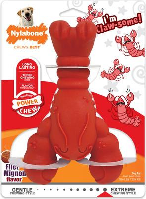 Nylabone Power Chew Lobster Dog Toy, Red, X-Large | Chewy