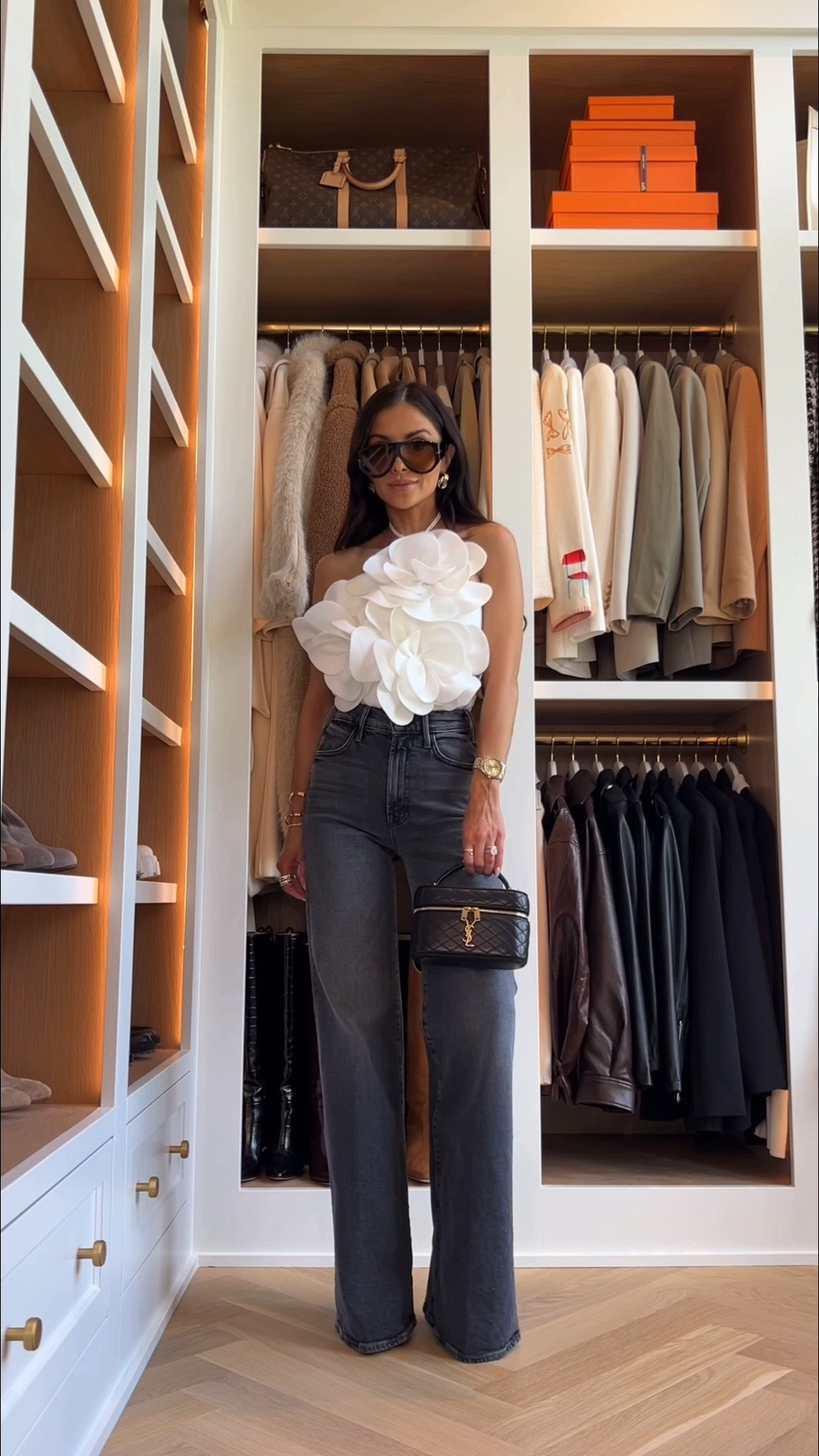 The most flattering jeans in a new wash
Mother jeans in gray wearing a 23
Amazon black tank
Amazon white floral top 
Amazon sunglasses

#LTKOver40 #LTKmomlife #LTKootd