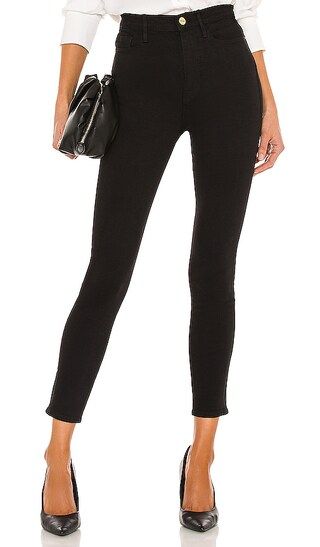 Denim Ali High Rise Skinny Cigarette in Noir | Revolve Clothing (Global)