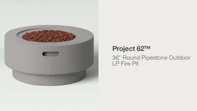 36" Round Pipestone Outdoor LP Fire Pit - Project 62™ | Target