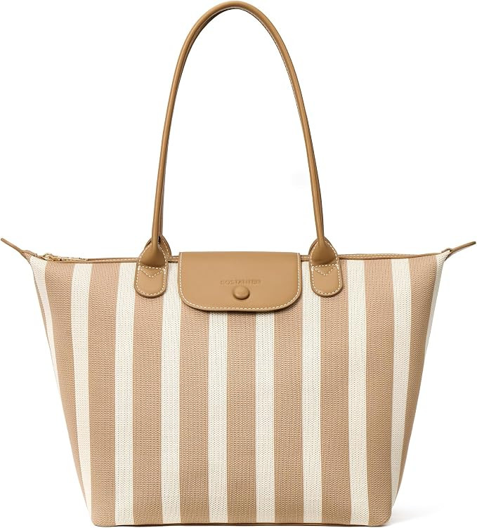 BOSTANTEN Large Tote Bags for Women Summer Beach Bag Travel Shoulder Handbag Lightweight Purses f... | Amazon (US)