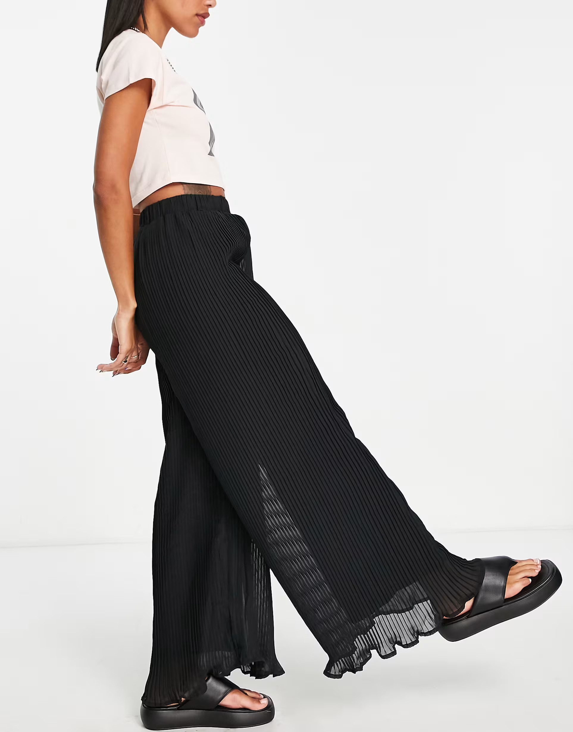 Reclaimed Vintage inspired trousers in black | ASOS (Global)