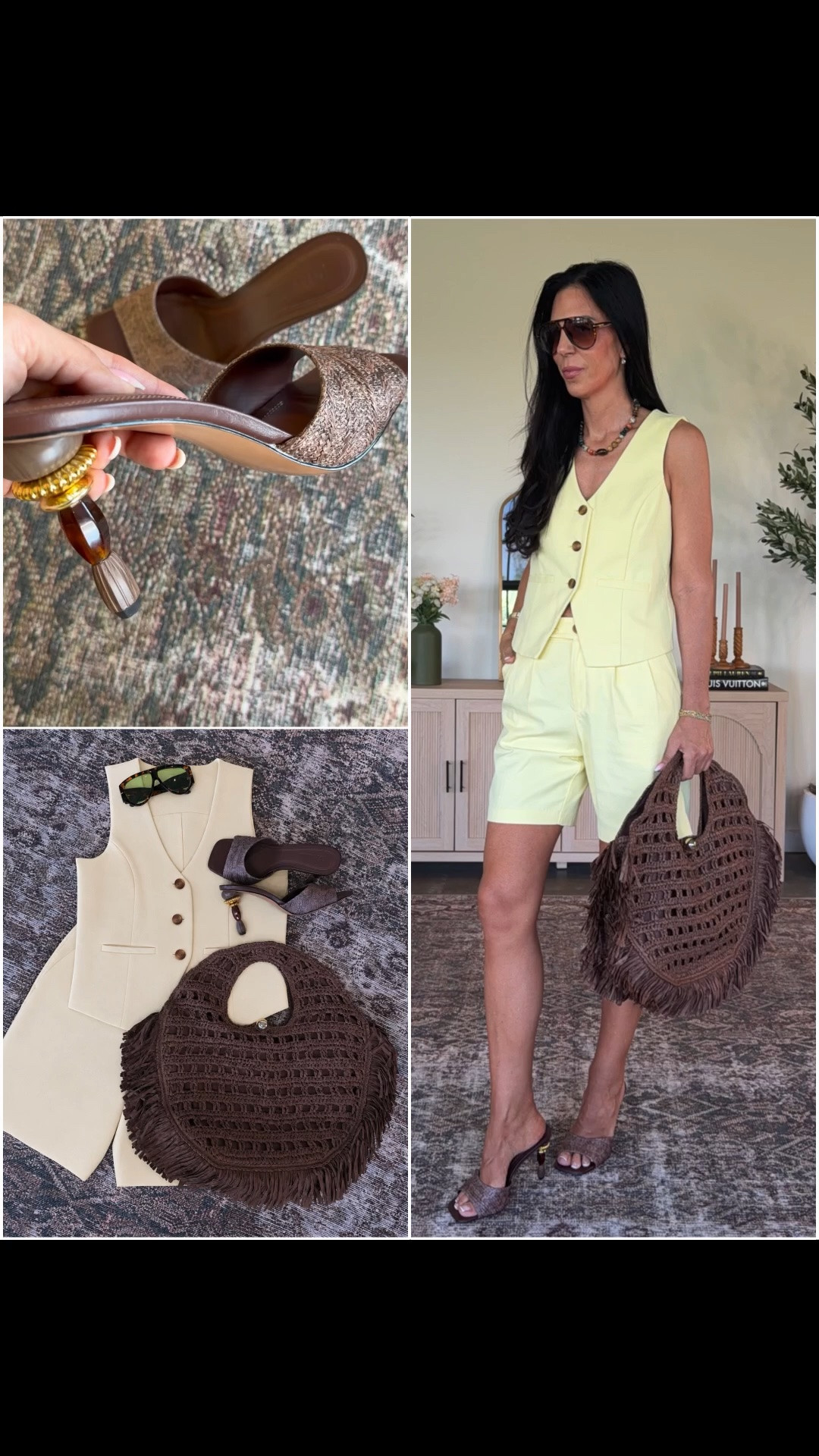 If you are looking for a shoe that is a complete show stopper, this is it!
One of my favorite pairs I've shared to date, and the perfect finishing touch to these summer looks. Loving the chocolate brown + butter yellow combo right now!
Macy's Friends & Family Sale runs 6/9–6/14 with 30% off top brands and 15% off beauty. *exclusions apply 
Shorts: small
Tank: small 
Shoes: tts 

@macys #MacysPartner @shop.ltk #liketkit

#LTKU #LTKSaleAlert #LTKOver40