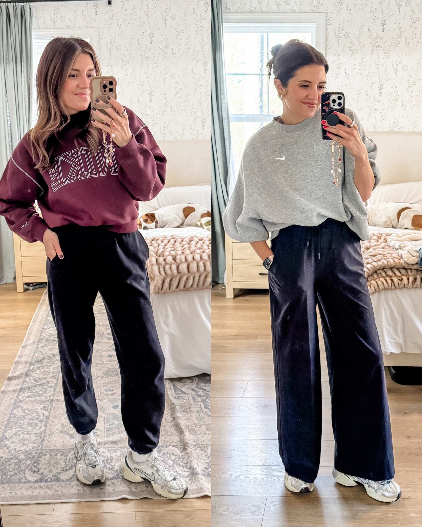 Nike sweatshirts 25% off! Wearing a size small in the maroon and gray in a medium. Mom wardrobe staple!! 

#LTKSaleAlert #LTKFindsUnder100 #LTKOver40