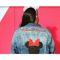 Womens Minnie Mouse jean jacket Adult  child sizes (FREE US SHIPPING) | Etsy (US)