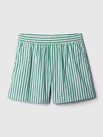 Organic Cotton Striped Poplin Shorts | Gap (US)