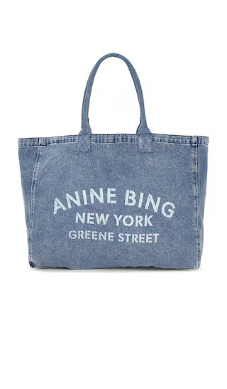 Leo Canvas Tote in Shadow Blue | Revolve Clothing (Global)