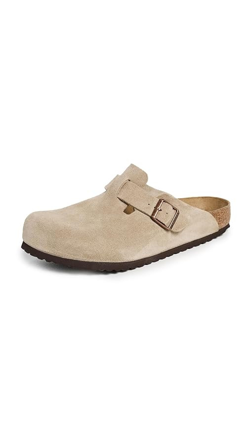 Birkenstock Women's Boston Suede Clogs | Amazon (US)