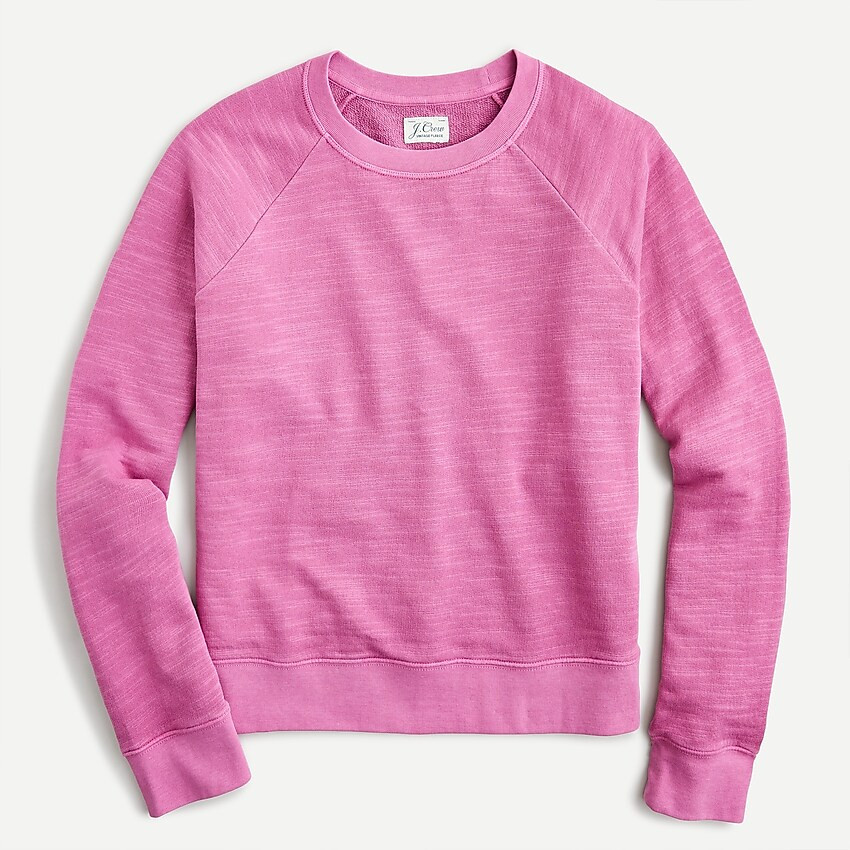 Crewneck pullover in vintage cotton terry | J. Crew US