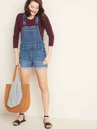 Denim Shortalls for Women | Old Navy US