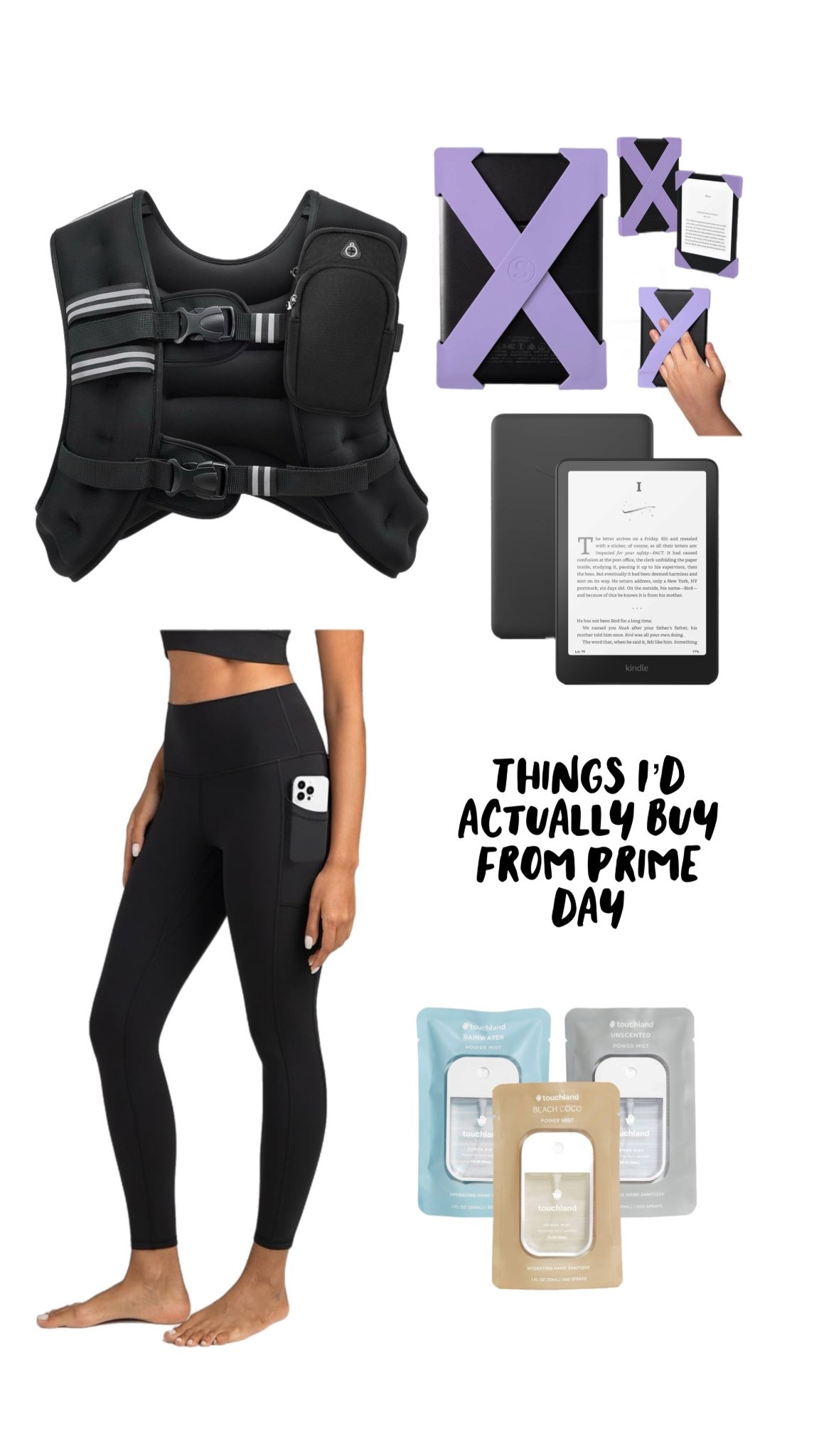 Weighted vest, touch land, kindle, kindle straps & best leggings on prime day! 

#LTKSaleAlert #LTKActive #LTKFindsUnder50