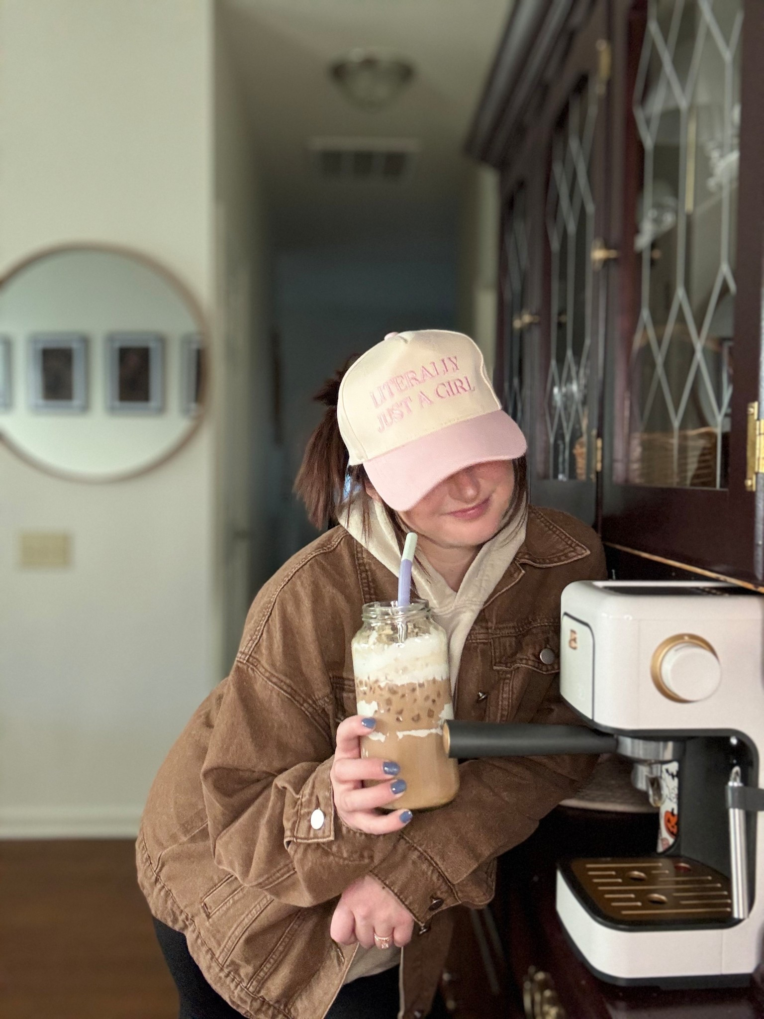 Just a girl who loves her espresso machine ☕🤎
If you’ve been wanting to start making your own lattes at home — this setup is extremely beginner friendly! Easy to use, easy to clean, and honestly makes mornings so much better. #LTKhome #CoffeeCorner #EspressoAtHome #BeginnerBarista #CoffeeLoversClub

#LTKHome
