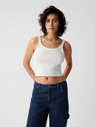 Modern Rib Cropped Tank Top | Gap (US)