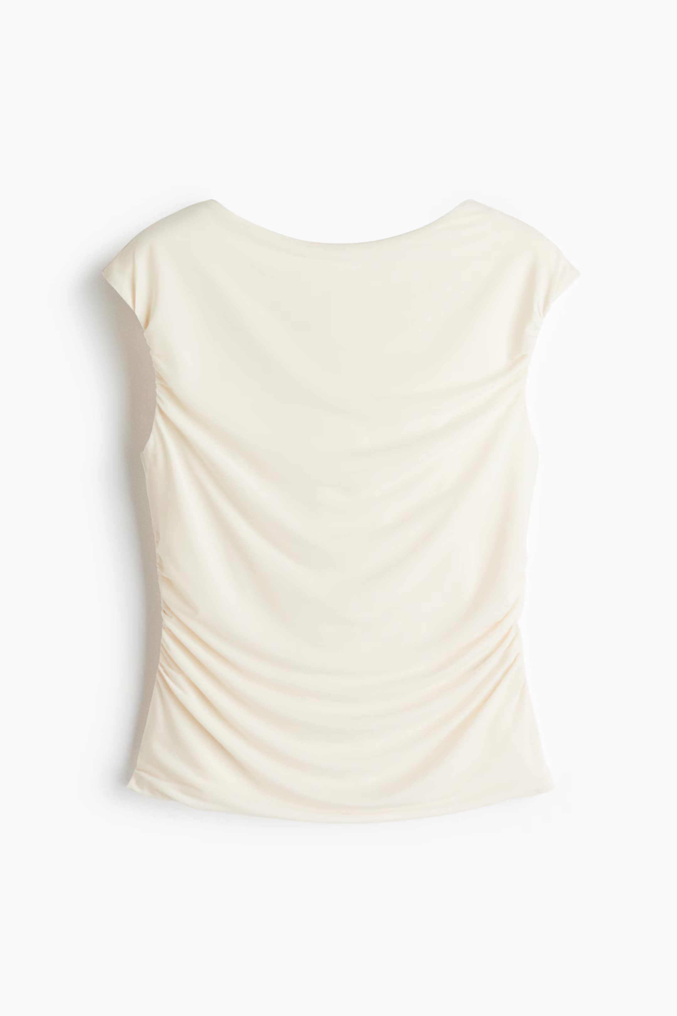 Draped cap-sleeved top | H&M (UK, MY, IN, SG, PH, TW, HK)