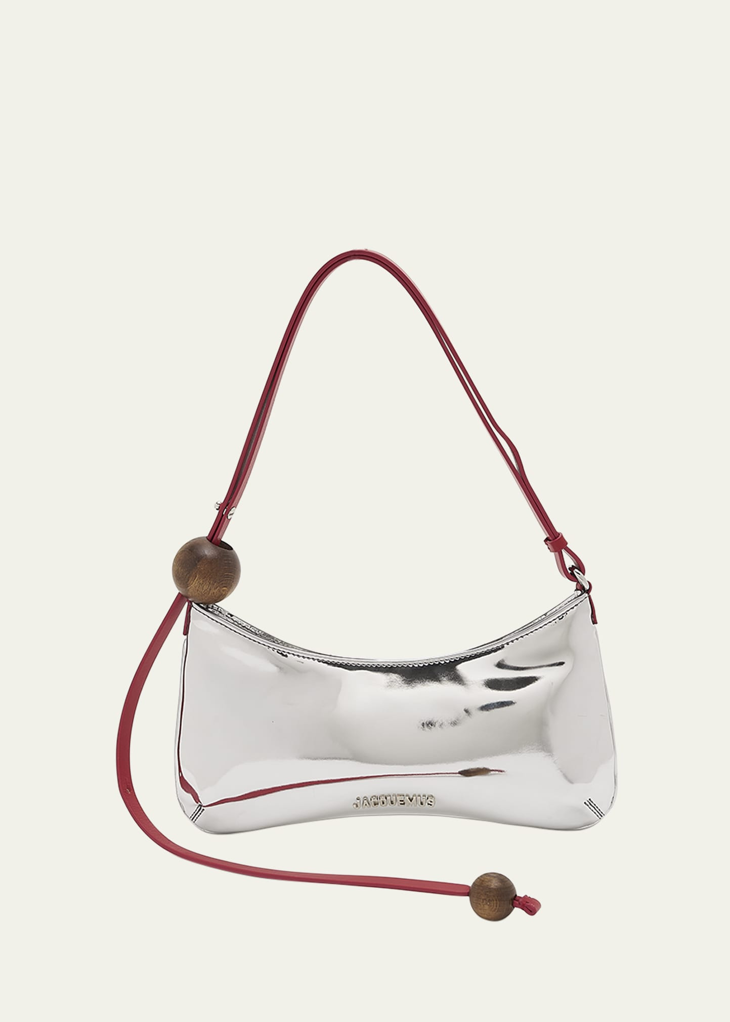 Jacquemus Le Bisou Metallic Beaded Shoulder bag | Bergdorf Goodman