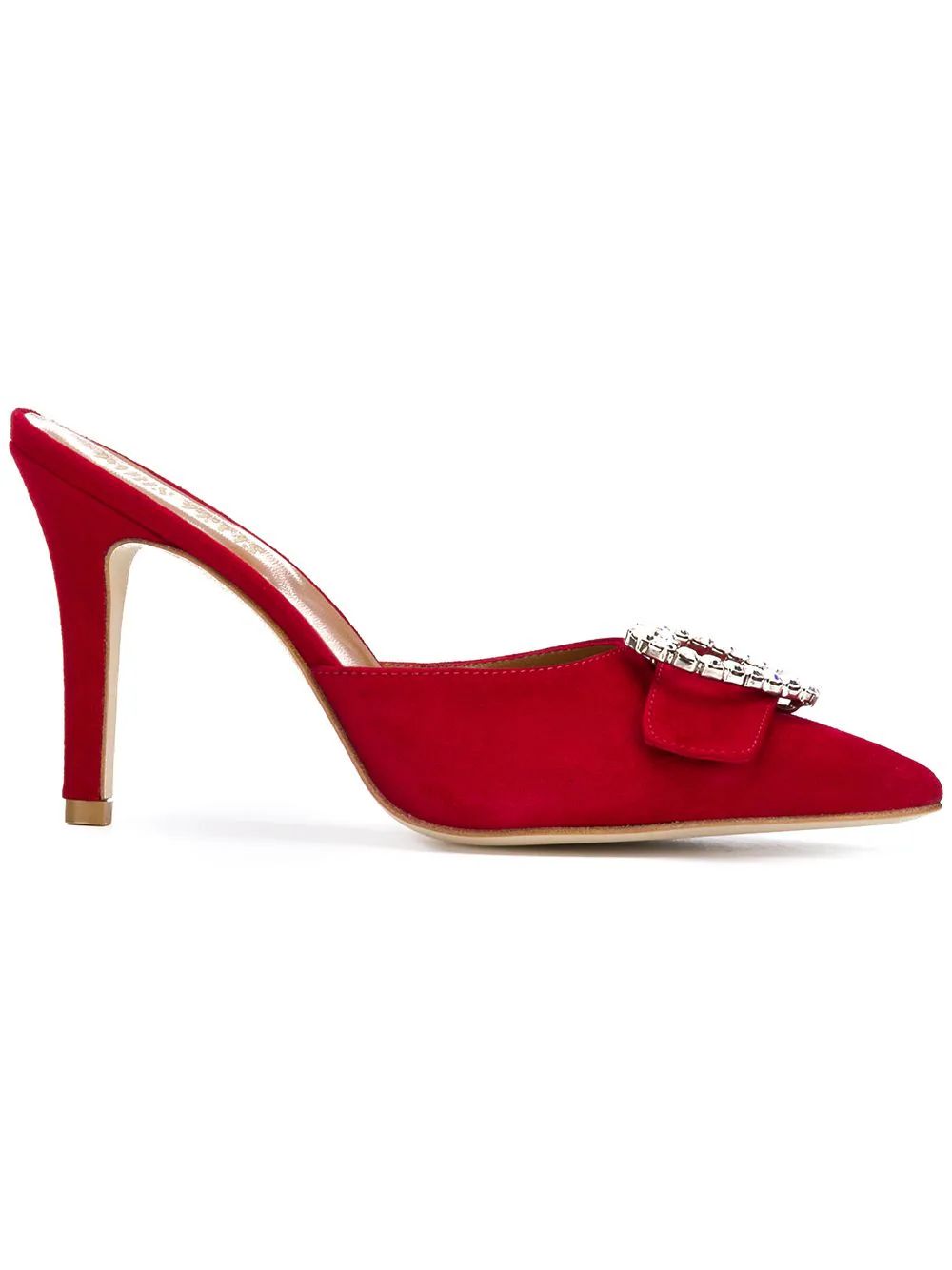 Paris Texas heart embellished pointed mules - Red | FarFetch US