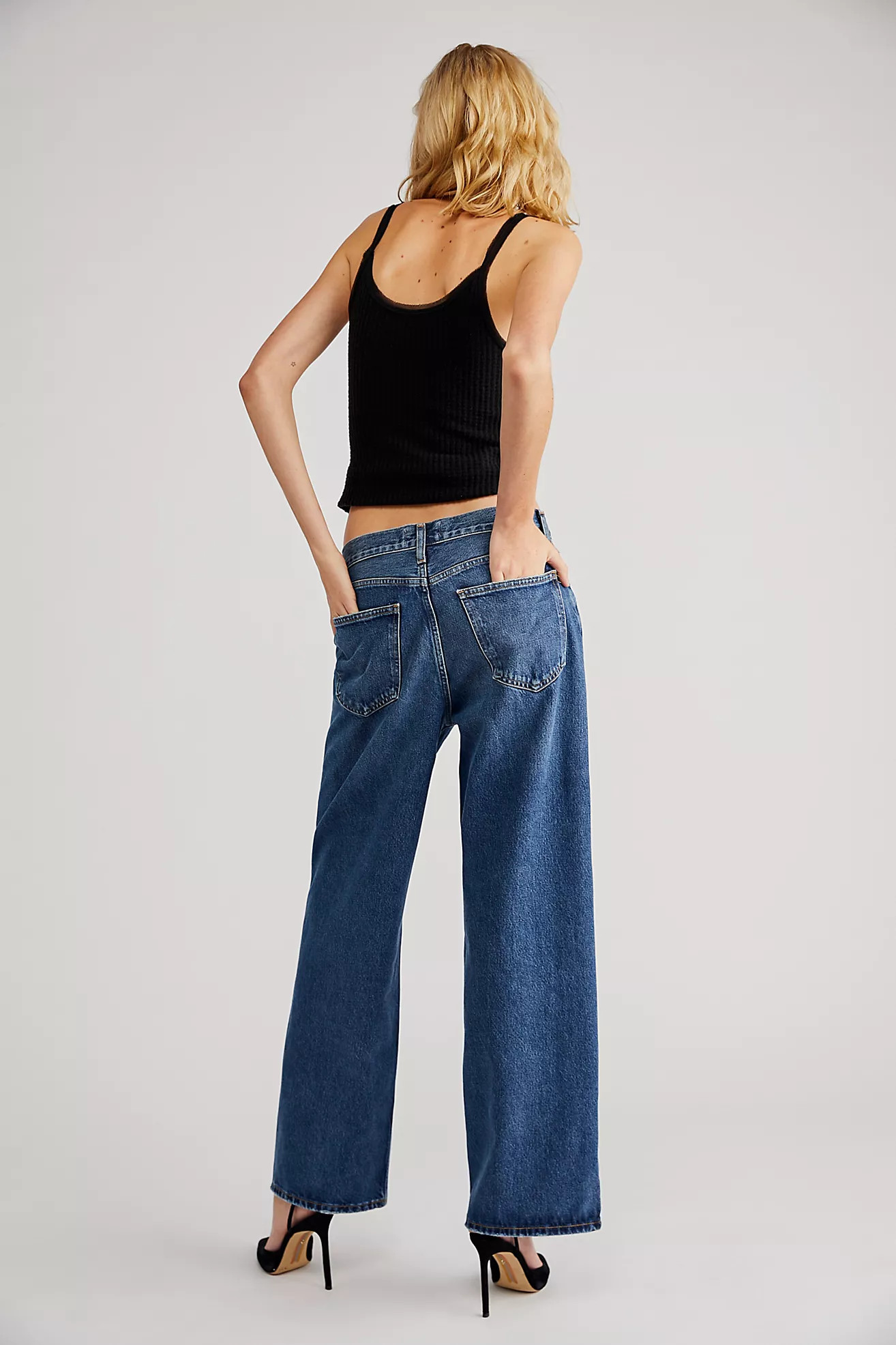 AGOLDE Low-Rise Baggy Jeans | Free People (Global - UK&FR Excluded)
